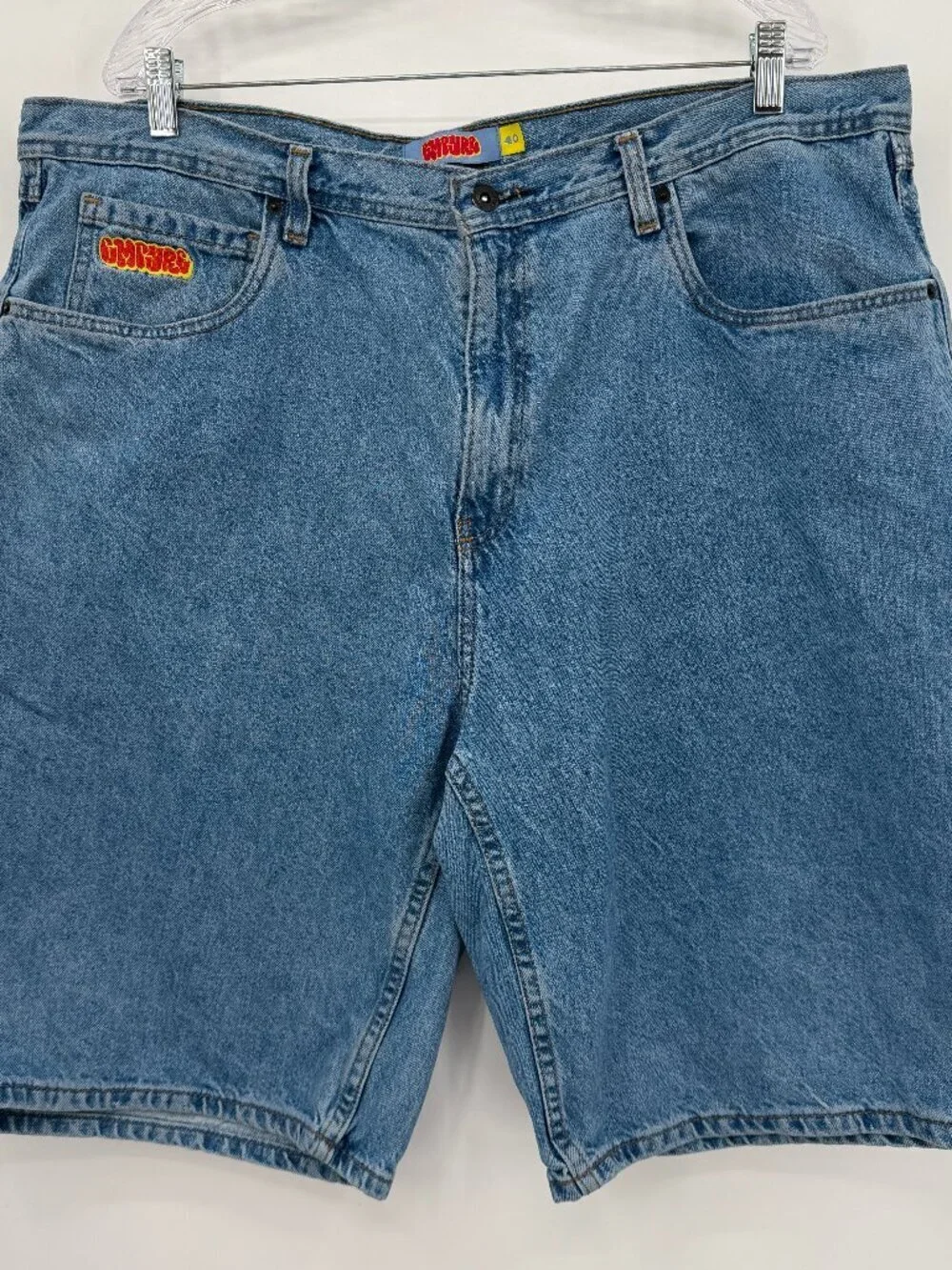 Empyre Baggy Denim Shorts Men’s 40 Y2K S Plus Skate Grunge Blue Jean Shorts